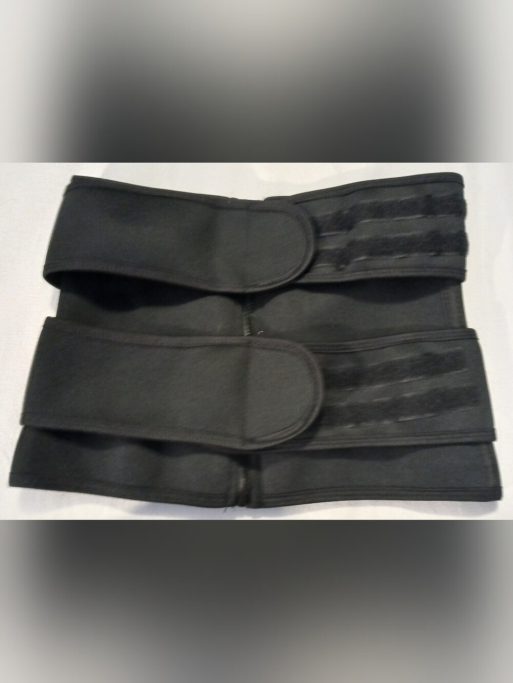 NWOT Women's Black 2 Belt Waist Trainer.